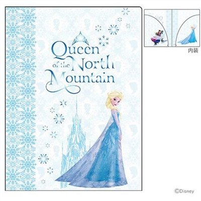 日本製  Disney迪士尼冰雪奇緣L型資料夾~ 雪花 S2157047-4901770441399