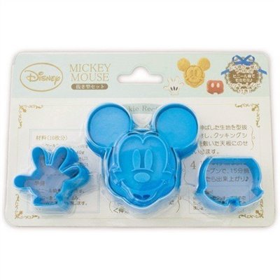 Disney 迪士尼系列  米奇 壽司模 .餅乾模具 .三明治模 .蛋糕模 .蔬菜模型-藍- 4984909402867