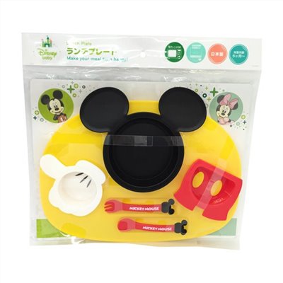 日本製  Disney 迪士尼系列  錦化成飯碟餐具套裝組