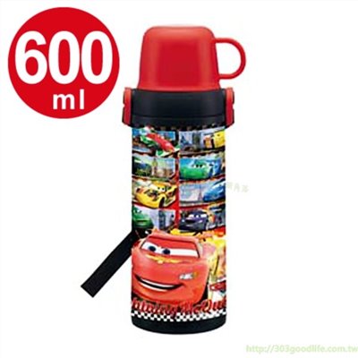 Disney  迪士尼  CARS 兩用保溫  600ml 水壺   4973307219795
