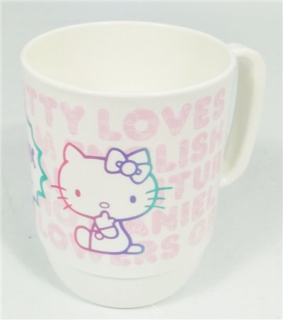 台灣製 三麗鷗系列  Hello Kitty 凱蒂貓  KRT-211329牙刷杯 .漱口杯. 水杯350cc  4710150211329  