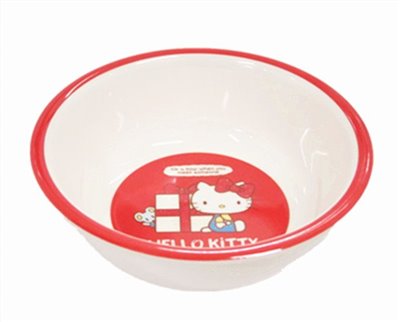 台灣製 茂伸 三麗鷗系列 Hello Kitty 801蝴蝶結平底碗 4712733009613