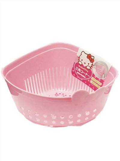三麗鷗系列  Hello Kitty 凱蒂貓 三角瀝水籃 ~ 26323 KT 4573135576918