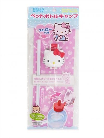 三麗鷗系列 Hello Kitty 凱蒂貓 .  Melody美樂蒂  大臉寶特瓶蓋 附吸管 - 27263 KT .  27264 MM
