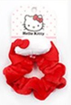 三麗鷗系列 Hello Kitty凱蒂貓 絨毛立體頭 大腸圈.髮圈 KT-1139-粉.紅 4712977461390