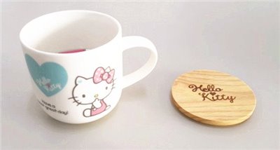 三麗鷗系列  Hello Kitty 凱蒂貓 KT QQ 馬克杯(附木蓋)  4713968222112
