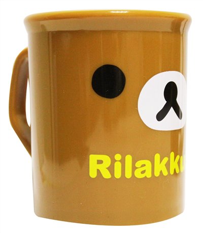 台灣製 敦景 拉拉熊 Rilakkuma 懶懶熊  PP 牙刷杯 . 漱口杯 .  圓筒水杯~  300cc水杯-RK65063 . 280cc牙刷杯-RK51235