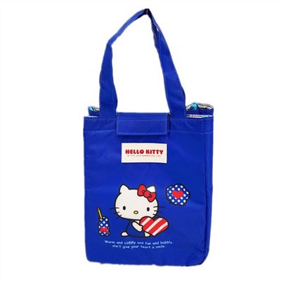 三麗鷗系列 Hello Kitty 凱蒂貓 保溫餐袋 ~ KT-1583-藍色. KT-1584-粉色