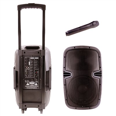 器材出租-AK-120旅行音箱(12吋單體)免插電+有線麥克風X1-(非販售)-日租1000/24h /多日優惠另洽