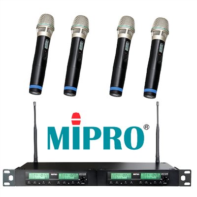 器材出租-MIPRO 312B手握式無線麥克風出租(非販售)-日租每組$1400/4支/24h /多日優惠另洽