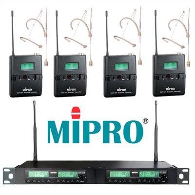 器材出租-MIPRO 312B耳掛式無線麥克風出租(非販售)-日租每組$1400/4支/24h /多日優惠另洽