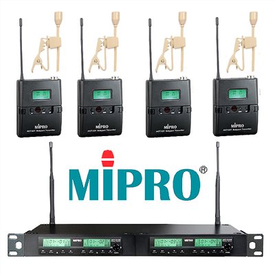 器材出租-MIPRO 312B領夾式無線麥克風出租(非販售)-日租每組$1400/4支/24h /多日優惠另洽