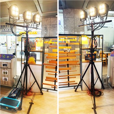 器材出租-LED PAR 面光燈200W/可調整色溫3200K-6500K(非販售)-日租每組6顆+控台+支架$3999/24h /多日優惠另洽 