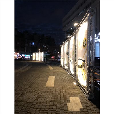 器材出租-TRUSS結構300x200範例+大圖輸出施工安裝(非販售)-依造尺寸及距離報價/多日優惠另洽