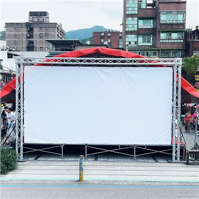 器材出租-TRUSS結構300x500範例+大圖輸出施工安裝(非販售)-依造尺寸及距離報價/多日優惠另洽