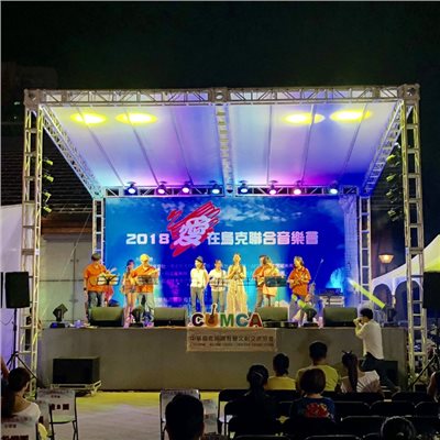 器材出租-TRUSS帳篷+舞台結構/施工安裝範例(非販售)-依造尺寸及距離報價