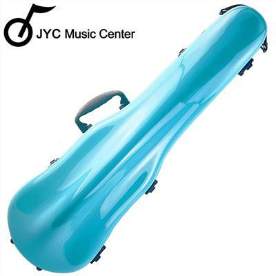 JYC Music PC-01小提琴盒-天空藍/軟墊懸掛系統/可移動式內襯/羽量級1.5公斤/PC複合材料/原廠公司貨