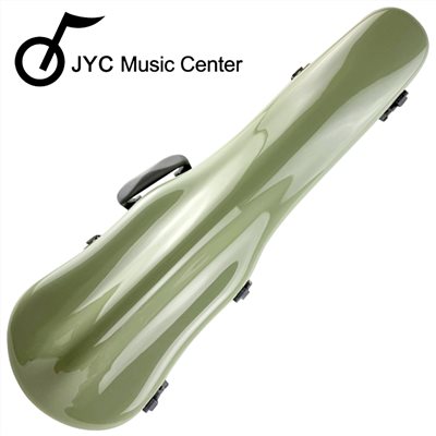 JYC Music PC-01小提琴盒-芥末綠/軟墊懸掛系統/可移動式內襯/羽量級1.5公斤/PC複合材料/原廠公司貨