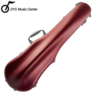 JYC Music PC-01小提琴盒-磨砂酒紅/軟墊懸掛系統/具備溼度計/羽量級1.5公斤/PC複合材料/原廠公司貨
