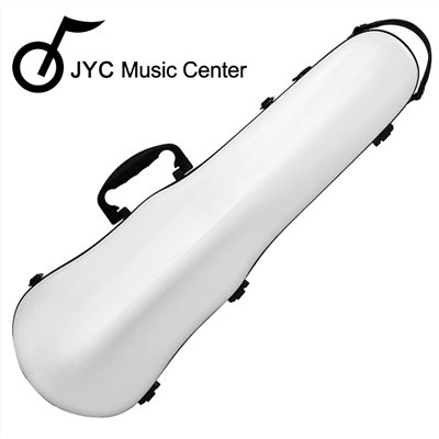 JYC Music PC-01小提琴盒-亞光白/軟墊懸掛系統/可移動式內襯/羽量級1.5公斤/PC複合材料/原廠公司貨