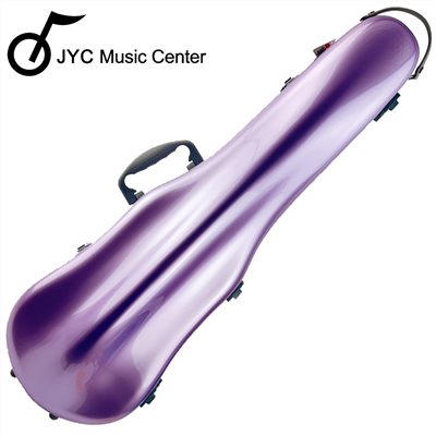 JYC Music PC-01小提琴盒-磨砂紫色/軟墊懸掛系統/可移動式內襯/羽量級1.5公斤/PC複合材料/原廠公司貨