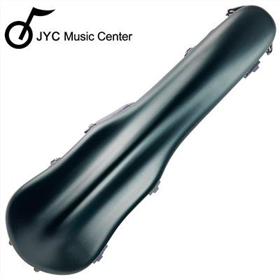 JYC Music PC-01小提琴盒-磨砂墨綠/軟墊懸掛系統/可移動式內襯/羽量級1.5公斤/PC複合材料/原廠公司貨