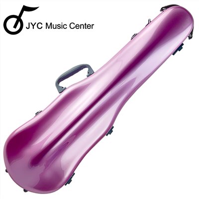 JYC Music PC-01小提琴盒-櫻桃粉/軟墊懸掛系統/可移動式內襯/羽量級1.5公斤/PC複合材料/原廠公司貨
