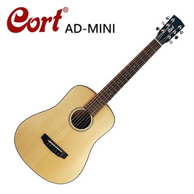 CORT AD-MINI 雲衫木 34吋旅行吉他-特殊X型音梁設計/原木限量款原廠公司貨