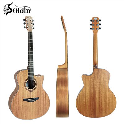 Soldin 嚴選SA-4222全桃花芯木41吋吉他/原木色/加贈五大破千元好禮