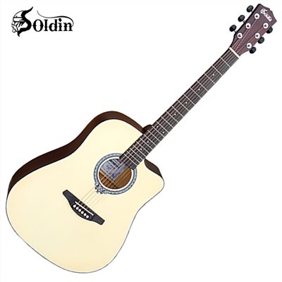 Soldin 嚴選SA-4130雲杉/羽毛木41吋吉他/原木色/加贈五大破千元好禮