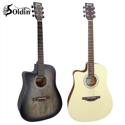 Soldin SA-4100A-L 嚴選全羽毛木41吋吉他/原木色左手琴/兩色任選/加贈五大破千元好禮