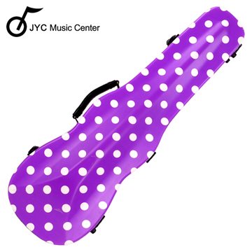 JYC Music JV-1003紫色大白點小提琴三角硬盒~4/4(輕量級複合材料)僅重1.69kg 限量