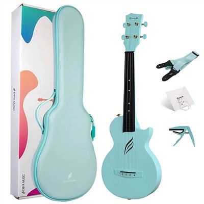 Enya Nova U Blue 碳纖維烏克麗麗-23寸初學者UKULELE/基礎款無拾音器/全套精緻配件/原廠公司貨