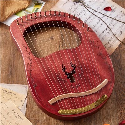 JYC Music SC-1手工迷你豎琴-咖啡色/16弦萊卡琴/全桃花心木/含琴包及調音槌