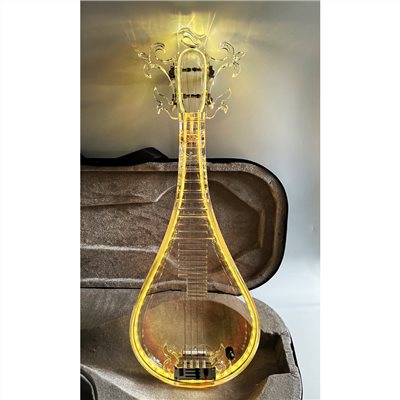 JYC Music最新款TF-1E水晶柳琴-職業演出可肩背/具備6.3輸出抗噪低雜訊/高亮度LED光源/三段EQ控制/手工製作/客製款限量預購 -複製