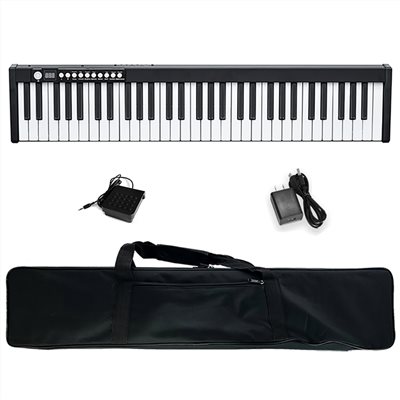 庫存品出清 JYC Music 最新款 BX1H 便攜式61鍵數位鋼琴-單機經典黑/可充電/附贈3大好禮