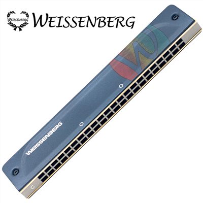 WEISSENBERG GEM-Sappire 22孔複音口琴-藍寶石/經典彩紋限量款