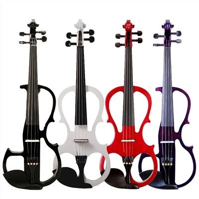 JYC Musuc嚴選V6 plus豪華版靜音提琴-進階款拾音器/4色任選3.5輸出/原廠六好禮/原廠公司貨