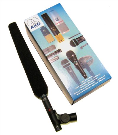 中古器材出清-AKG C568B長槍式收音麥克風-外觀良好功能正常/現金自取