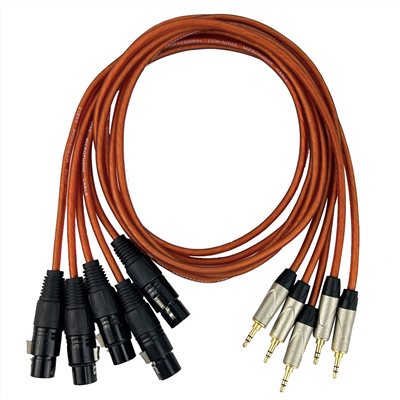 庫存品出清-XLR母-3.5mm 訊號線-低雜訊Low noise/直播麥克風/控台均適用-5條裝