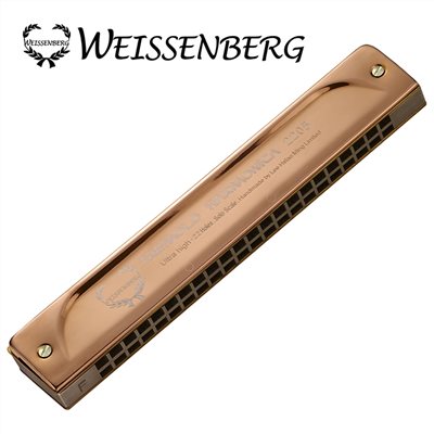 WEISSENBERG 特級款2205U-RG 玫瑰金-22孔超輕合金複音口琴