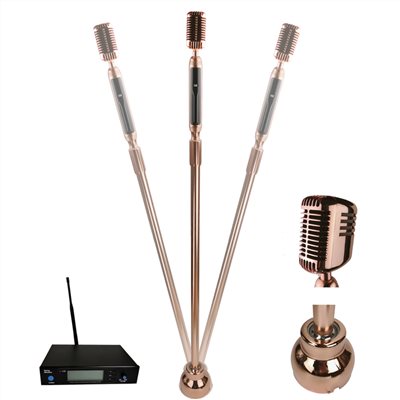 JYC Music KB-360T-RG 無線款可搖式麥克風-含底座/可升降/含無線主機/玫瑰金/限量款