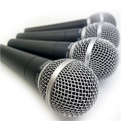 器材出租-SHURE SM58 人聲收音麥克風(非販售)-每日租金$300/支 /多日優惠另洽/ 限自取