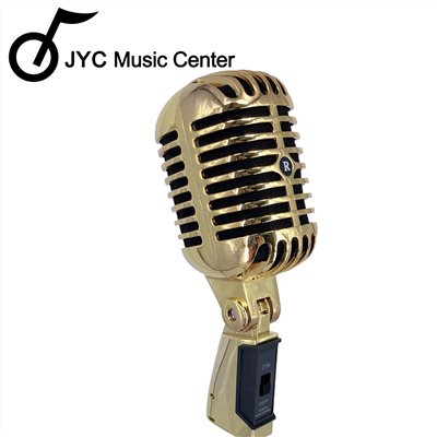 JYC Music 嚴選KB-81復古麥克風-金色/質感人聲麥克風/動圈式/含支架及五米線材/原廠公司貨