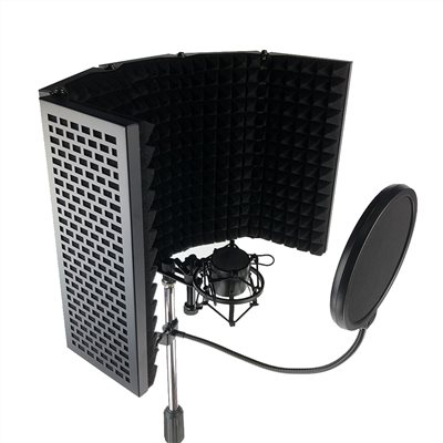 JYC Music職業級DR-50TX 麥克風隔音門裝組-高密度EVA隔音海綿/多層降噪/金屬五門外銷款/含防風罩及防震架