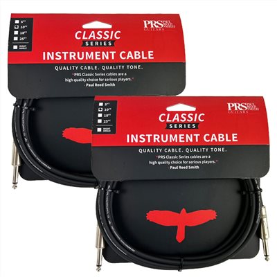 PRS Classic Instrument Cable 樂器導線-10呎導線2入量販組
