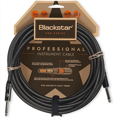 Blackstar 3m Professional Instrument Cable 樂器專業級導線/黑色雙直頭-原廠公司貨