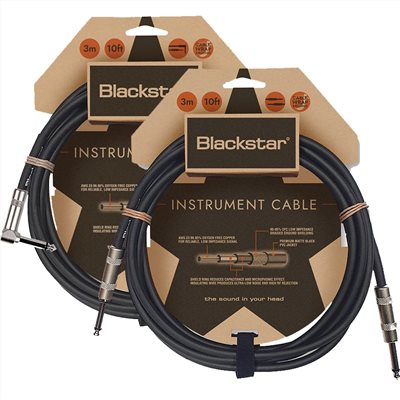 Blackstar 3m 樂器導線- 直L接頭2入組 /原廠公司貨