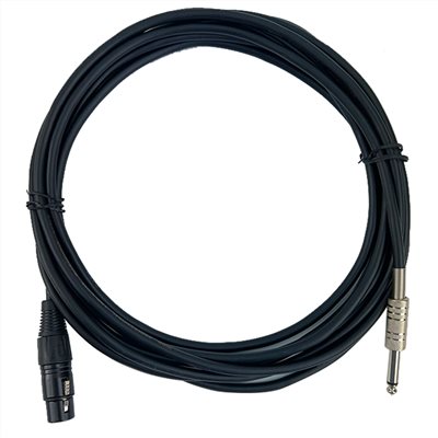 JYC Music 專業型MP-5XP低雜訊麥克風訊號線-5米黑色6.3-XLR母/原廠公司貨