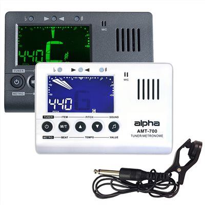 Alpha AMT-700 三合一調音器 -調音/節拍/拾音/省電裝置/背光LED/黑白任選